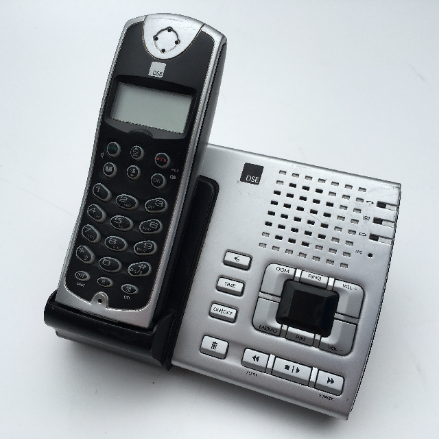 PHONE, Cordless w Answer Machine Contemp. DSE